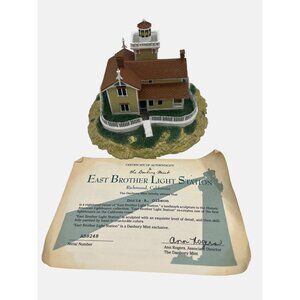 Danbury Mint East Brother Light Station Richmond Historic American Lighthouses